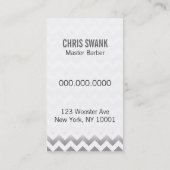 Zickzack Visitenkarte (Rückseite)