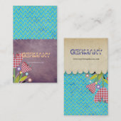 Zickzack Visitenkarte (Vorne/Hinten)