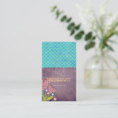 Zickzack Visitenkarte (Stehend Vorderseite)