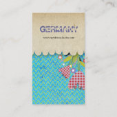 Zickzack Visitenkarte (Rückseite)