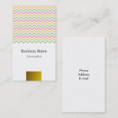 Zickzack Visitenkarte (Vorne/Hinten)