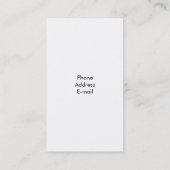 Zickzack Visitenkarte (Rückseite)