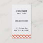 Zickzack Visitenkarte (Rückseite)