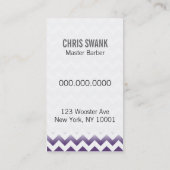 Zickzack Visitenkarte (Rückseite)