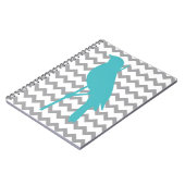 Zickzack Vogel Notizblock (Linke Seite)