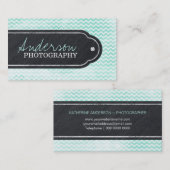 Zickzack Wasserfarbe-Geschäfts-Karte Visitenkarte (Vorne/Hinten)