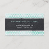 Zickzack Wasserfarbe-Geschäfts-Karte Visitenkarte (Rückseite)