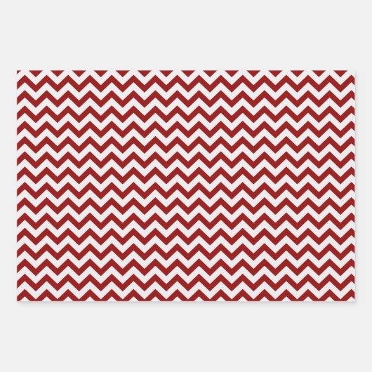 Zickzack Weihnachtsfeiertag Geschenkpapier Set (Vorderseite 3)