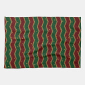 Zickzack Weihnachtshandtuch - Urlaub Geschirrtuch (Horizontal)