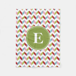 Zickzack Weihnachtsmuster Fleecedecke