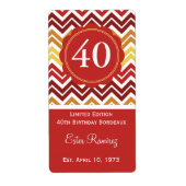 Zickzack Weinetikett (375 ml) (Vorne)