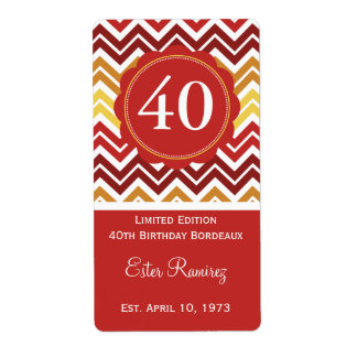 Zickzack Weinetikett (375 ml)