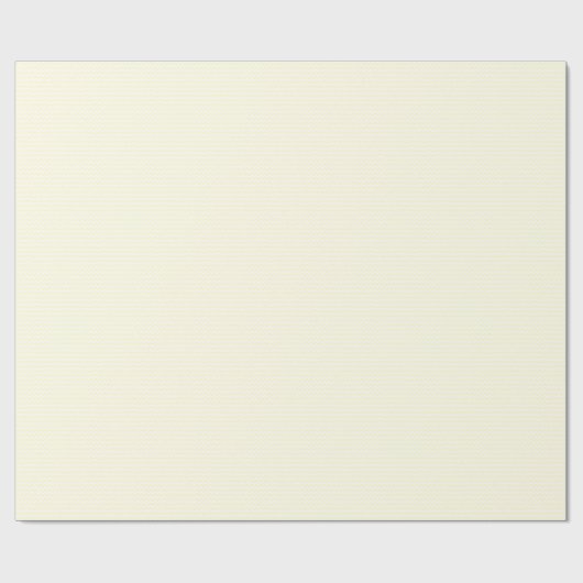 Zickzack weit - Weiß und Creme Geschenkpapier (Flach)