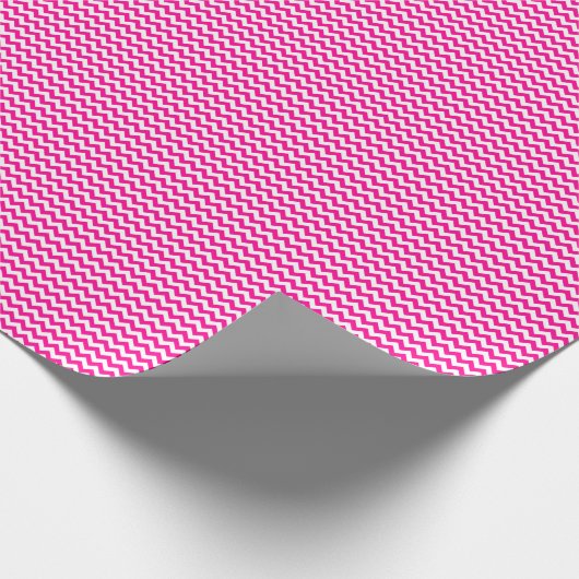 Zickzack Whitepaper zum Umpacken von Warpink und W Geschenkpapier (Ecke)