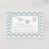 Zickzack Windeln Krawatte Jumper Owl Bringen Sie d Begleitkarte (Vorderseite)