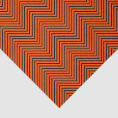 Zickzack Zeilengewebe - Schwarz auf der rechten Se Seidenpapier (Ausschnitt)