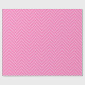 Zickzack Zeilenumbrüche - Weißes Papier in Rosa |X Geschenkpapier (Flach)