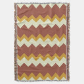 Zickzack Zickzack-Design Naturgold Decke (Vorderseite Vertikal)