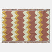 Zickzack Zickzack-Design Naturgold Decke (Vorderseite)