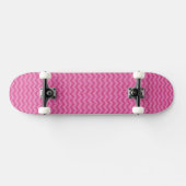 Zickzack Zickzack-Glitzern des rosa Glitters Skateboard (Horizontal)