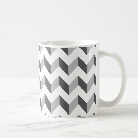 Zickzack Zickzack-Grau Kaffeetasse (Rechts)