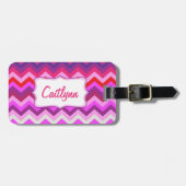 Zickzack Zickzack helle Mädchen mit Namen Gepäckma Gepäckanhänger (Vorderseite horizontal)