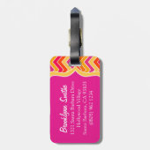 Zickzack Zickzack in hellrosa mit Gepäckanhänger (Rückseite vertikal)