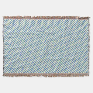 Zickzack Zickzack-Muster 2 Töne Denim Blue Creme Decke