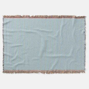 Zickzack Zickzack-Muster 2 Töne Denim Blue Creme Decke