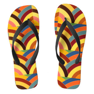 Zickzack Zickzack-Muster Badesandalen