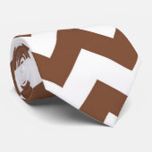 Zickzack Zickzack-Muster Browns Krawatte (Gerollt)