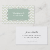 Zickzack Zickzack-Muster-eleganter Make-upkünstler Visitenkarte (Vorne/Hinten)