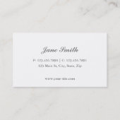 Zickzack Zickzack-Muster-eleganter Make-upkünstler Visitenkarte (Rückseite)