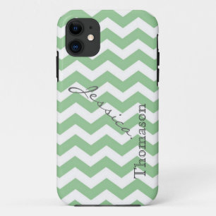 Zickzack Zickzack-Muster in trendy limigrün Case-Mate iPhone Hülle
