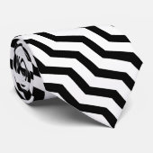 Zickzack Zickzack-Muster Krawatte (Gerollt)
