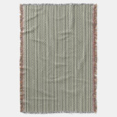 Zickzack Zickzack-Muster schwarz Decke (Vorderseite Vertikal)