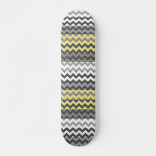 Zickzack Zickzack-Streifen-Muster Skateboard