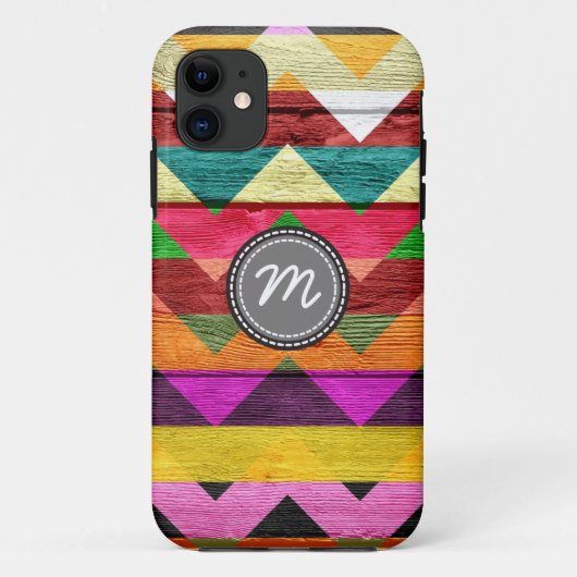 Zickzack Zickzackmuster #3 von Wood aztec Case-Mate iPhone Hülle (Rückseite)