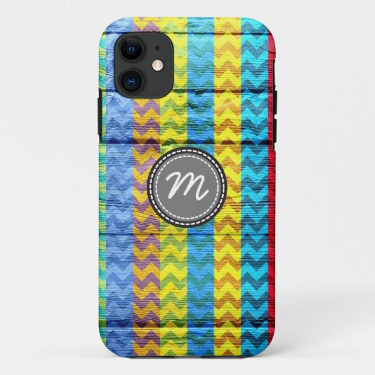 Zickzack Zickzackmuster aus Holz Case-Mate iPhone Hülle (Rückseite)