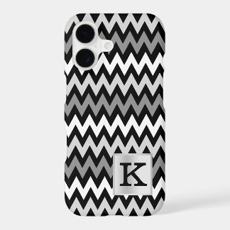 Zickzack Zig-Zag-Monogramm mit Farbwahl