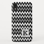Zickzack Zig-Zag-Monogramm mit Farbwahl Case-Mate iPhone Hülle (Rückseite)