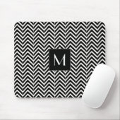 Zickzack Zig Zag Muster Monogramm Mousepad (Mit Mouse)