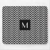 Zickzack Zig Zag Muster Monogramm Mousepad (Vorne)