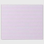 Zickzack Zig Zag Muster Pastel Lilac White Scandi Geschenkpapier (Flach)