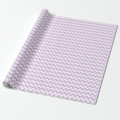 Zickzack Zig Zag Muster Pastel Lilac White Scandi Geschenkpapier (Ungerollt)