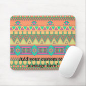 Zickzack Zig Zag Tribal Aztec Ikat Muster Mousepad (Mit Mouse)