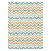 Zickzack Zigzag Aquamarin Green Minze Orange Tischdecke (Vorderseite)