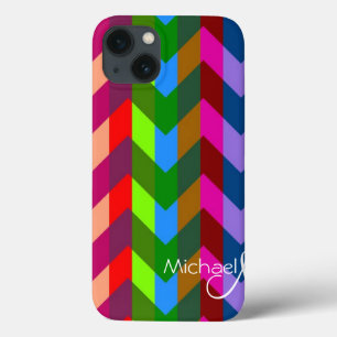 Zickzack Zigzag Custom Monogram 3 Case-Mate iPhone Hülle