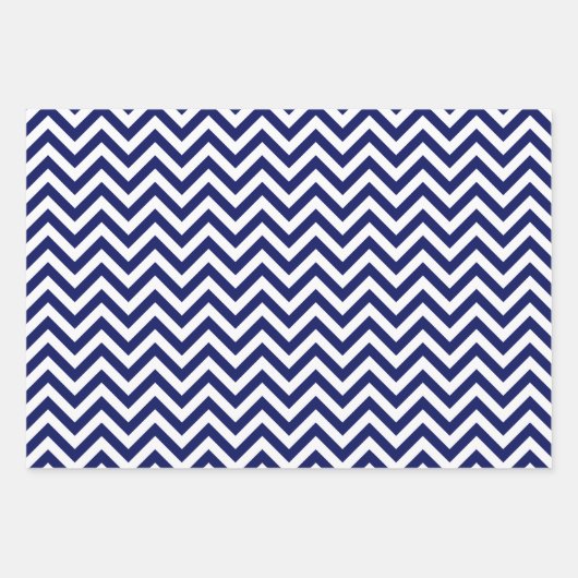 Zickzack ZigZag DIY Muster und Hintergrundfarben Geschenkpapier Set (Vorderseite)