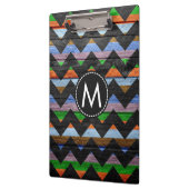Zickzack Zigzag-Muster aus gestrichenem Holz Klemmbrett (Links)